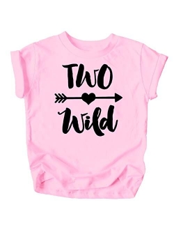 Olive Loves Apple Two Wild 2nd Birthday Girls Shirt for Toddler Girls Second Birthday Outfit