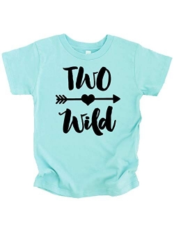 Olive Loves Apple Two Wild 2nd Birthday Girls Shirt for Toddler Girls Second Birthday Outfit