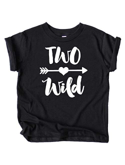 Olive Loves Apple Two Wild 2nd Birthday Girls Shirt for Toddler Girls Second Birthday Outfit