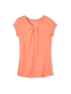 Girls' Short Sleeve V-Neck T-Shirt Tee