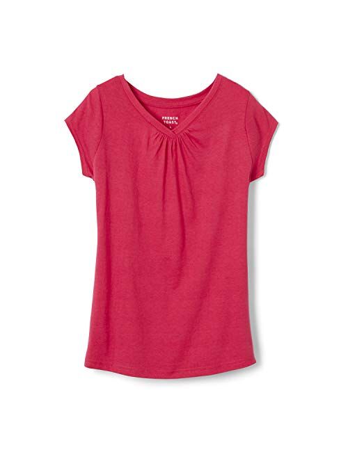 French Toast Girls' Short Sleeve V-Neck T-Shirt Tee