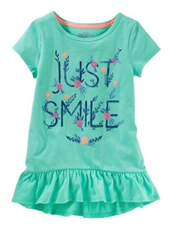 Girls' Short-Sleeve Knit Tunic