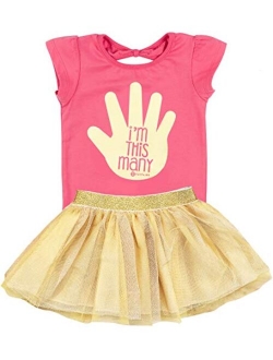 Fayfaire 5th Birthday Shirt Outfit: Boutique Quality Fifth Bday Im This Many 5/6T