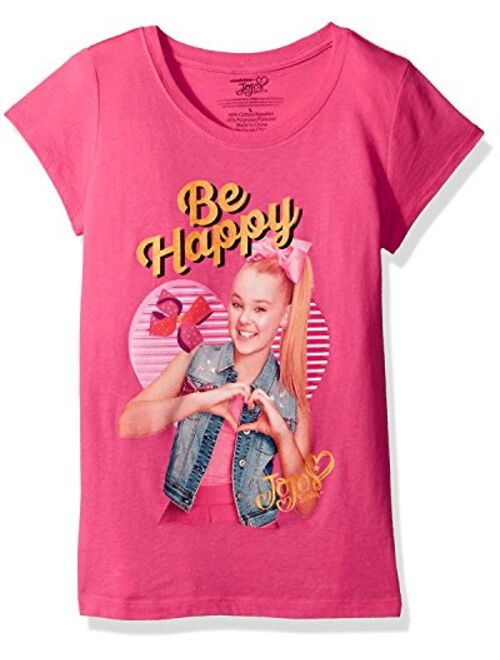 Jojo Siwa Girls' Little Happy Short Sleeve T-Shirt