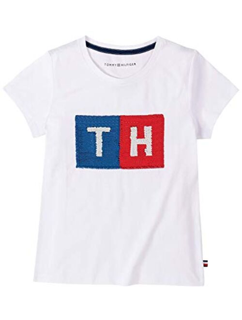 Tommy Hilfiger Girls' Flippable Sequin Tee Shirt