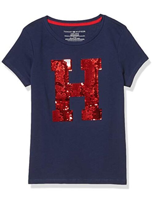 Tommy Hilfiger Girls' Flippable Sequin Tee Shirt