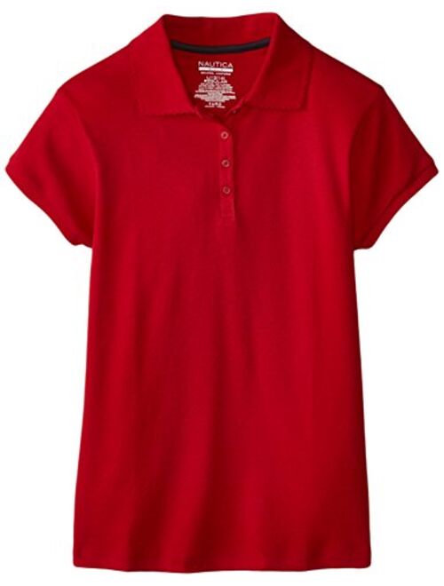 Nautica Girls' Short Sleeve Polo