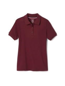 Girls' Short Sleeve Interlock Polo with Picot Collar (Standard & Plus)