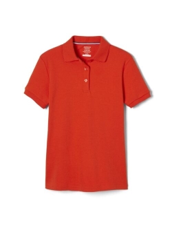 Girls' Short Sleeve Interlock Polo with Picot Collar (Standard & Plus)