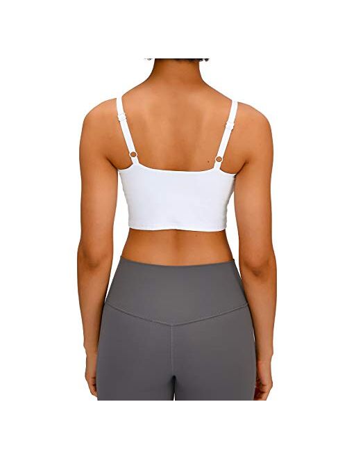 PARPERNA Women Padded Sports Bra Fitness Workout Running Shirts Yoga Tank Top