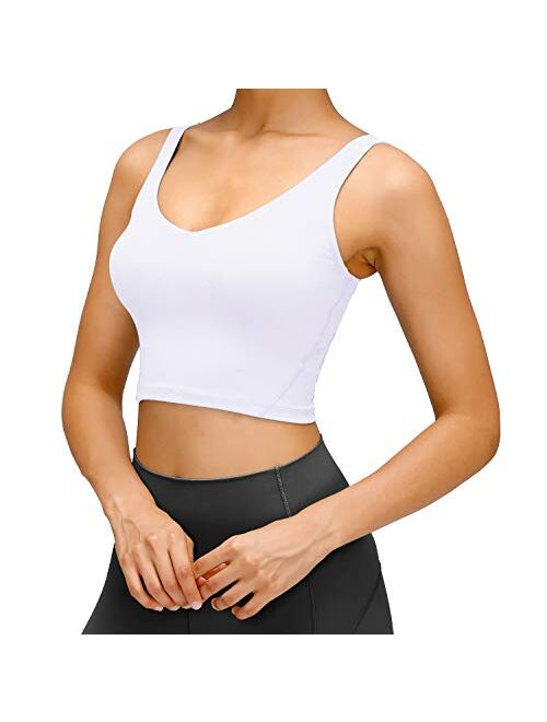 PARPERNA Women Padded Sports Bra Fitness Workout Running Shirts Yoga Tank Top