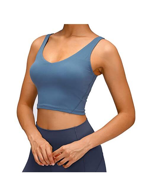 PARPERNA Women Padded Sports Bra Fitness Workout Running Shirts Yoga Tank Top