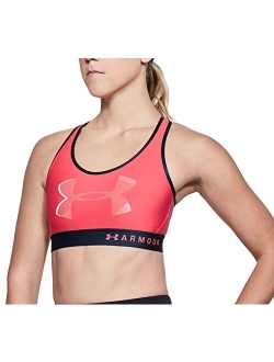 Women's Armour Mid Keyhole Big Logo Sports Bra