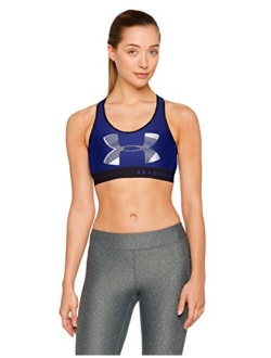 Women's Armour Mid Keyhole Big Logo Sports Bra