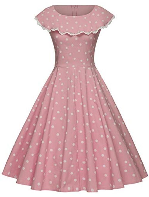 GownTown Vintage Polka Dot Retro Cocktail Prom Dresses 50's 60's Rockabilly Dresses