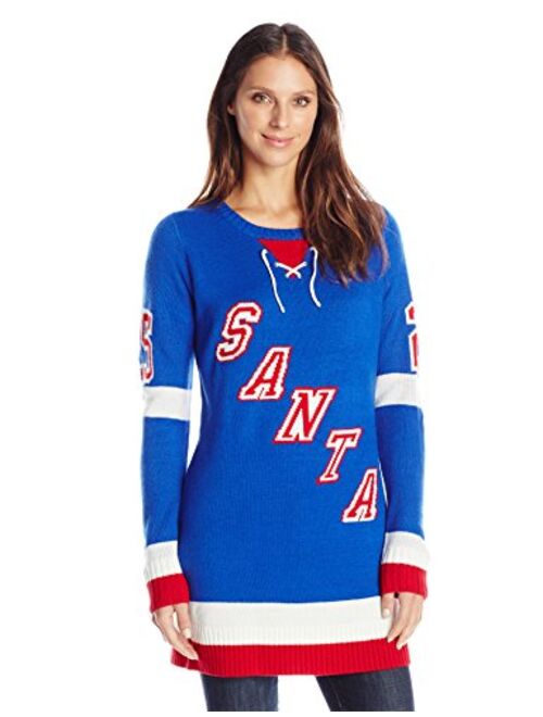 Blizzard Bay Women's Kris Kringle Tunic Hockey Jersey Ugly Christmas Sweater