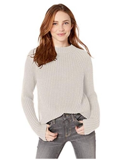 Amazon Brand - Goodthreads Women's Relaxed Fit Cotton Shaker Stitch Mock Neck Sweater