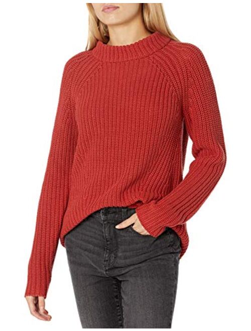 Amazon Brand - Goodthreads Women's Relaxed Fit Cotton Shaker Stitch Mock Neck Sweater