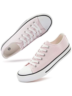 Women's Canvas Shoes Low Cut Canvas Sneaker Casual Walking Shoes