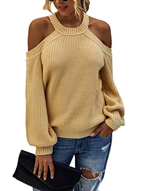 Choies Women Black Turtleneck Cut Out Cold Shoulder Ribbed Knit Slim Pullover Sweater