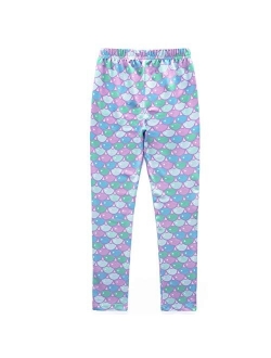 Frogwill Girls Mermaid Scale Leggings Fish Pants 3-11 Years