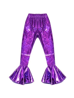 Frogwill Girls Mermaid Scale Leggings Fish Pants 3-11 Years