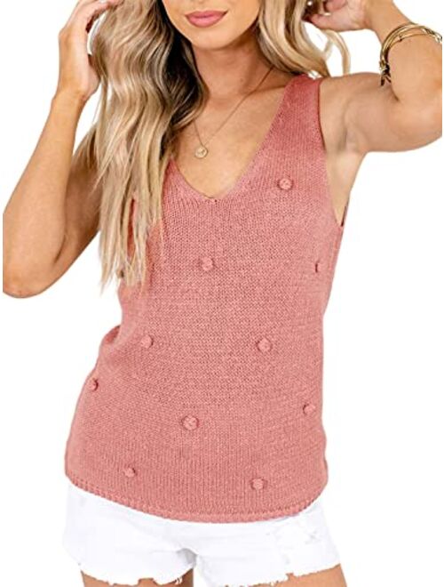 Miessial Women's Crew Neck Lantern Sleeve Sweater Pullover Elegant Knit Jumper Top