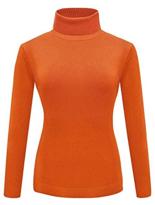 For G and PL Women Purple Orange Turtleneck Sweater