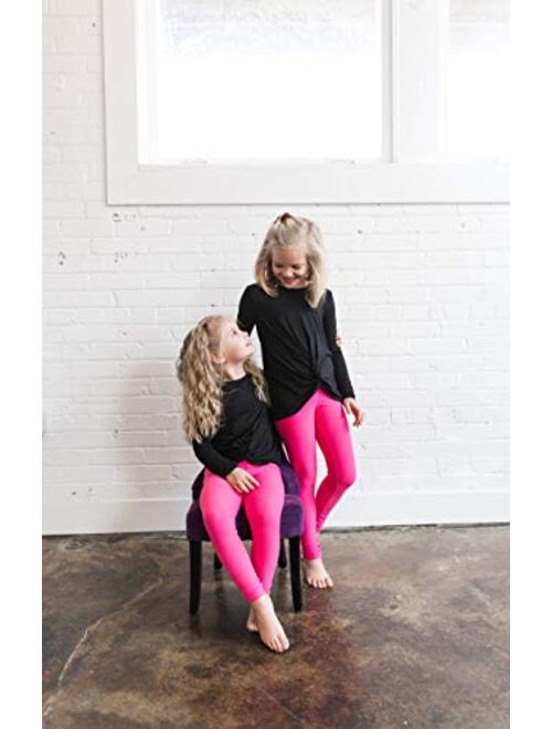Buy POPINJAY Premium Soft Girls Leggings - Best High Waist Ankle Length  4-Way Stretchy Leggings for Toddlers and Big Kids online
