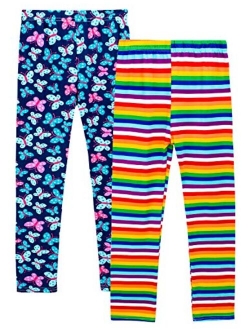 BOOPH Girls Leggings Classic Printed Kids Stretchy Pants