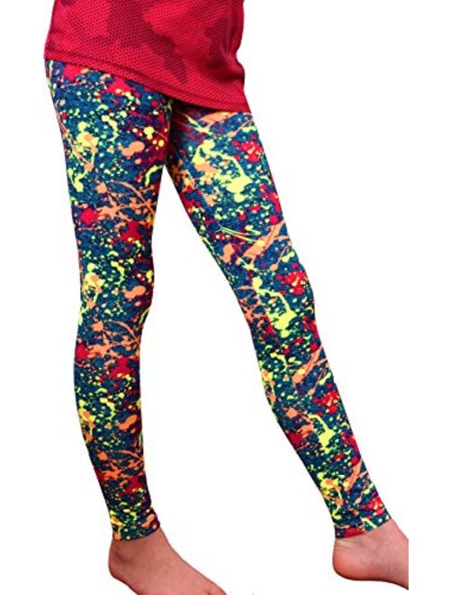 Syleia Girl Leggings High Rise Bright Patterns