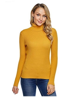 PrettyGuide Women's Ribbed Turtleneck Long Sleeve Sweater Tops