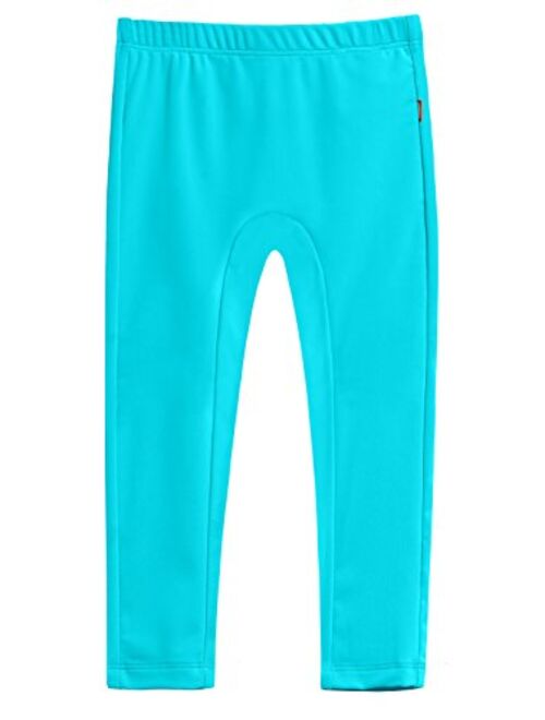 City Threads Girls' Swimming Bottom Leggings UPF50+ Rash Guard Swim Pants Made in USA