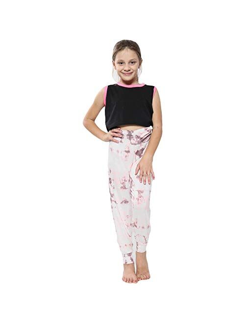 Kids Girls Ali Baba Style Plain Color Fashion Trendy Trouser 2-13 Years