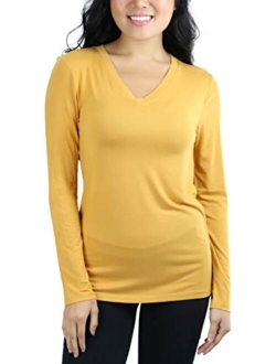 ToBeInStyle Women's V-Neck Long Sleeve Top