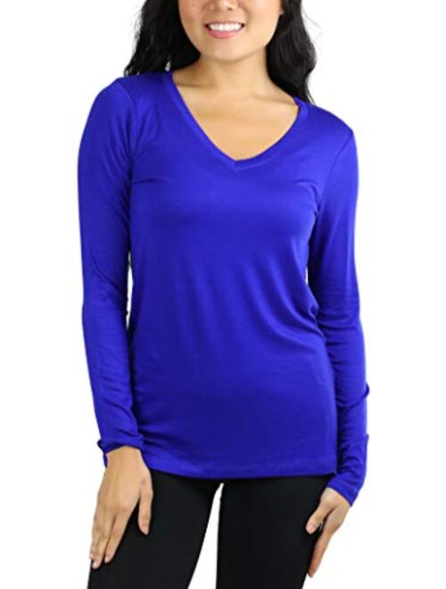 ToBeInStyle Women's V-Neck Long Sleeve Top