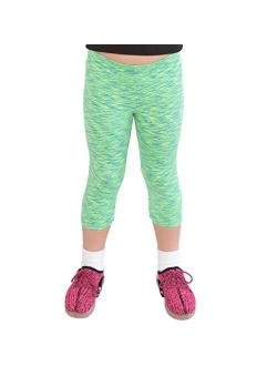 Stretch is Comfort Girl's Cotton and Rhinestone Capri Leggings