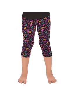 Stretch is Comfort Girl's Cotton and Rhinestone Capri Leggings