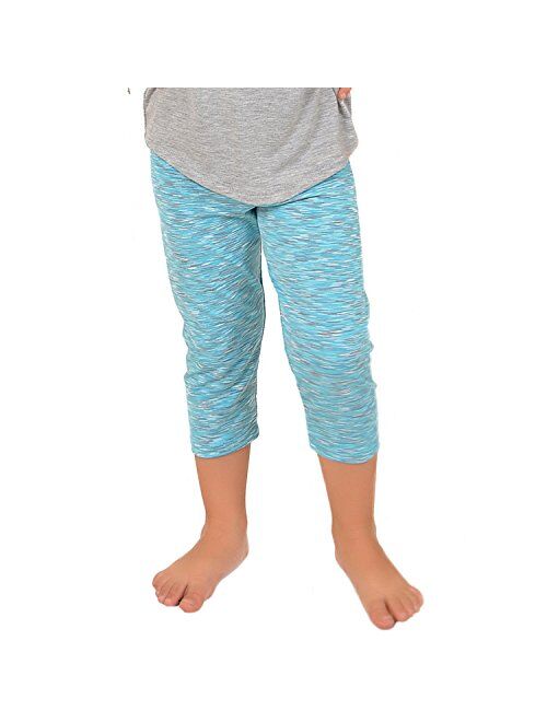 Stretch is Comfort Girl's Cotton and Rhinestone Capri Leggings