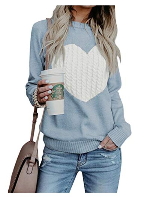 StyleDome Sweater Women Long Sleeve Blouse V-Neck Pullover Oversized Baggy Crochet Knitted Jumper