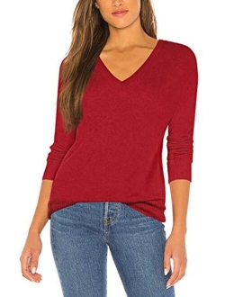 Sovoyontee Women's Soft Warm Basic Thin Shirt Sweaters for Work