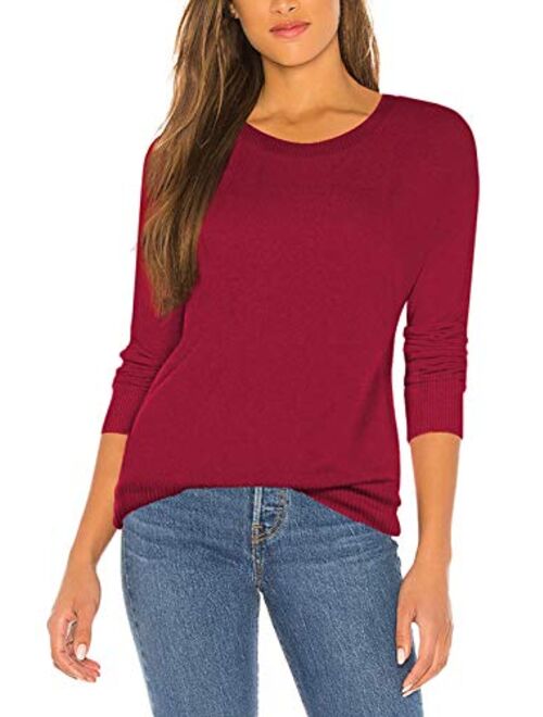 Sovoyontee Women's Soft Warm Basic Thin Shirt Sweaters for Work