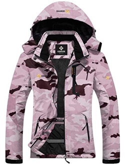 GEMYSE Women's Mountain Waterproof Ski Snow Jacket Winter Windproof Rain Jacket