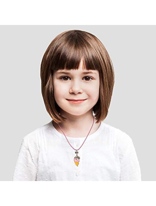 SkyWiseWin Chunky Jewelry Necklace and Bracelet Set for Girls Little Kids