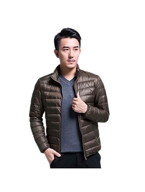 Lightweight Men'S Jackets Winter Resistant Puffer Packable Down Jackets Packable Coat