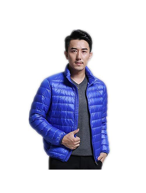 Lightweight Men'S Jackets Winter Resistant Puffer Packable Down Jackets Packable Coat