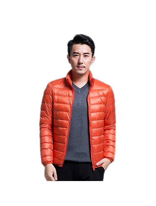 Lightweight Men'S Jackets Winter Resistant Puffer Packable Down Jackets Packable Coat