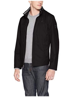 Men's Classic Fit Embroidered Levy Bomber Jacket Coat