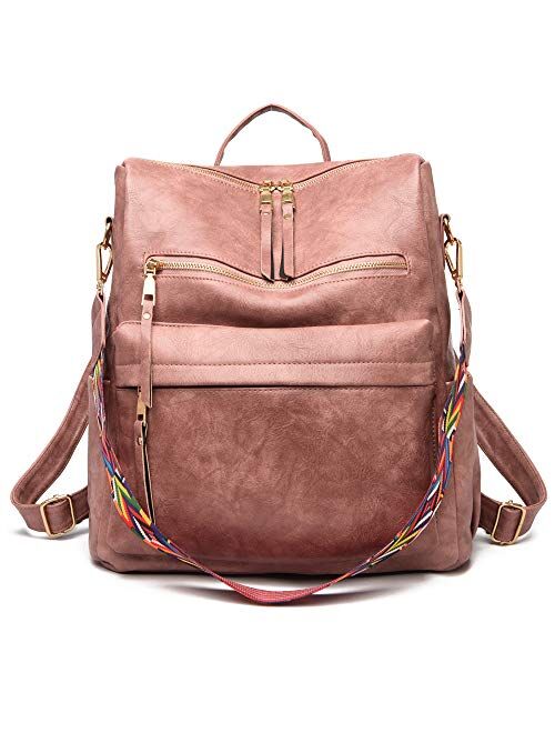 altosy Women's Fashion Backpack Multipurpose Design Handbags and Shoulder Bag PU Leather Travel bag