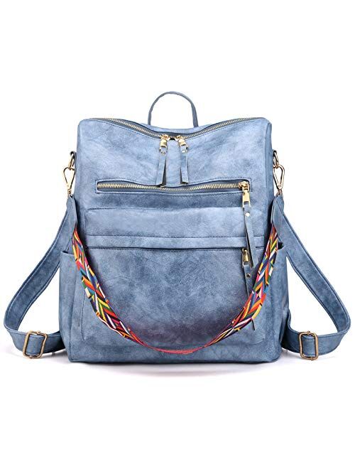 altosy Women's Fashion Backpack Multipurpose Design Handbags and Shoulder Bag PU Leather Travel bag